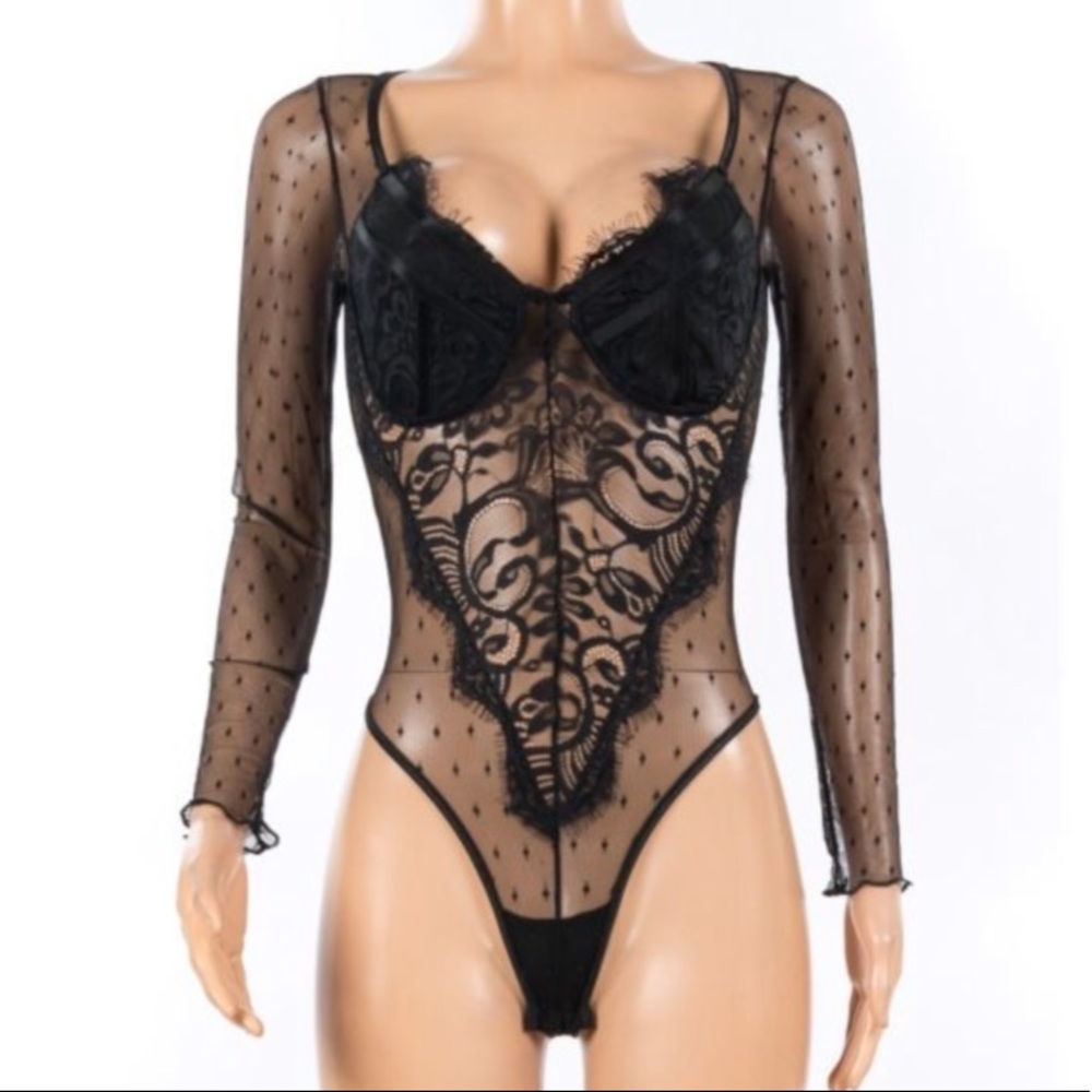Super sexy black mesh - bodysuit - Picture 2 of 4